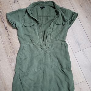J Crew military style utility dress